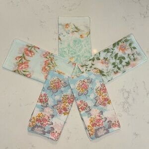 Set of 5 Vintage Handkerchief Scarves